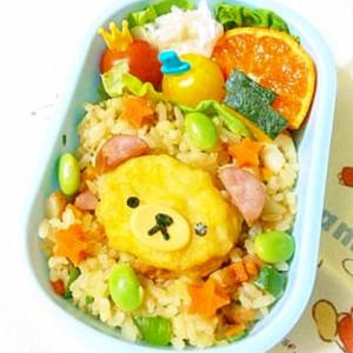 簡単キャラ弁☆ナゲットくまちゃん♪